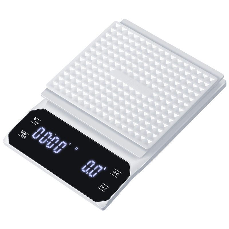 Waga kawowa 3 kg — timer i tara — Coffee scale with mat