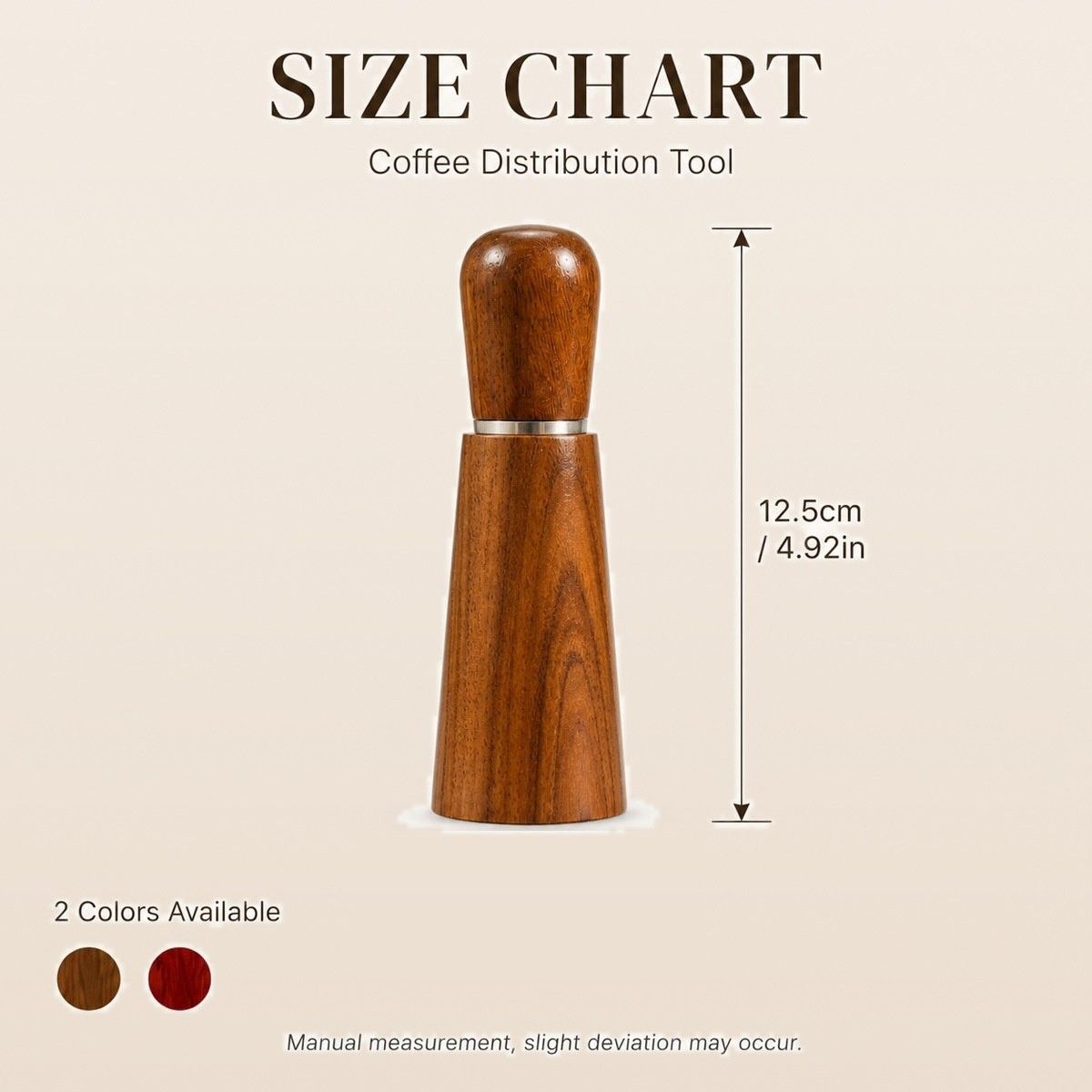 Wood Handle WDT Stirrer — Twelve centimetres, and that is the point