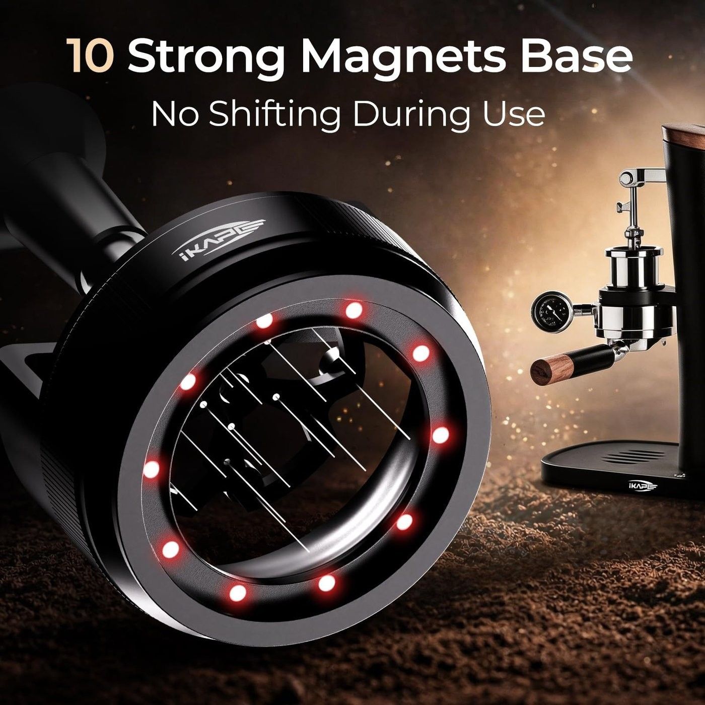 IKAPE Rotary WDT Needle Distributor — Ten magnets hold the rim