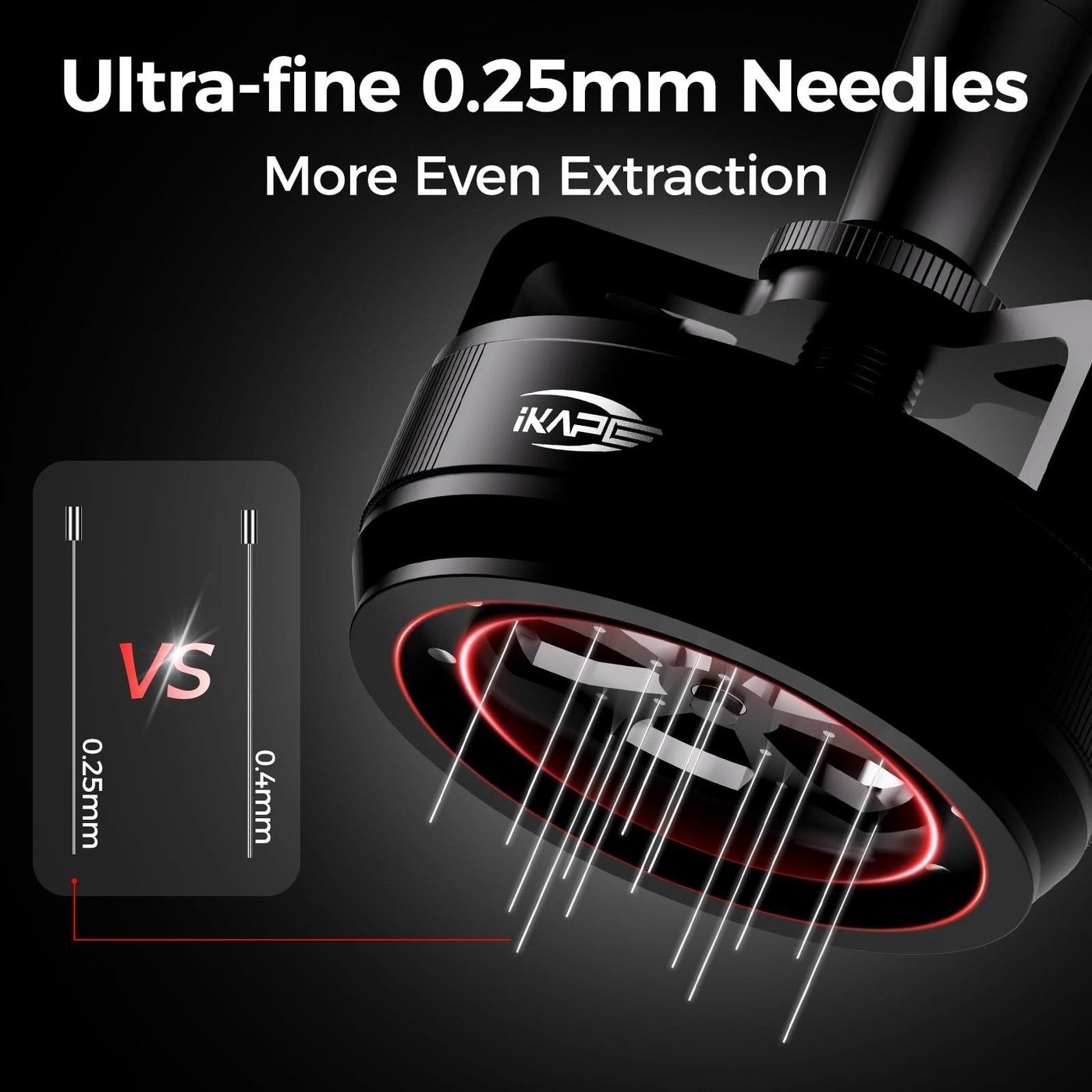 Distribuidor de agulhas WDT rotativo IKAPE — Agulhas de 0.25 mm contra grumos